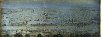 Jerusalén: vista panorámica desde el Monte de los Olivos de Joseph Philibert Girault De Prangey