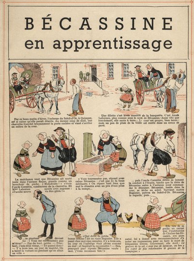 Becassine en formación de Joseph Porphyre Pinchon