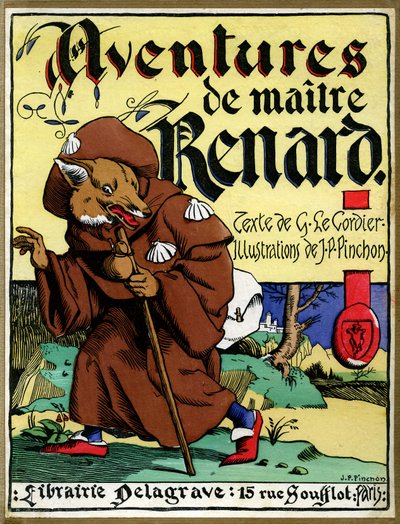 Portada del libro "Les aventures de Maitre Renard" (impresión) de Joseph Porphyre Pinchon