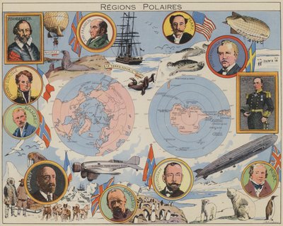 Regiones polares (litografía en color) de Joseph Porphyre Pinchon