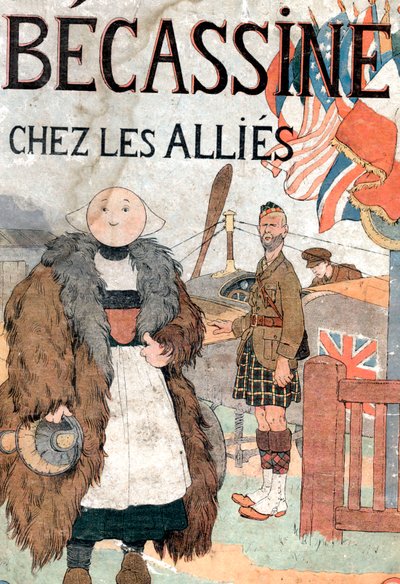 portada del libro "Becassine chez les allies" de Joseph Porphyre Pinchon