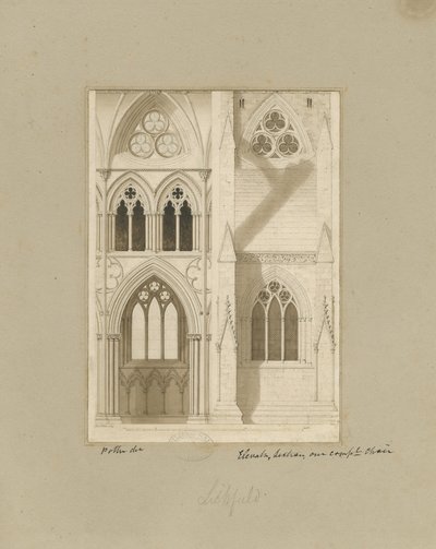 Interior de la catedral de Lichfield - Nave de Joseph Potter