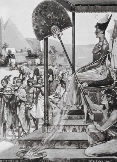 Homenaje a Ramsés II, dinastía XIX (litografía) de Joseph Ratcliffe (after) Skelton