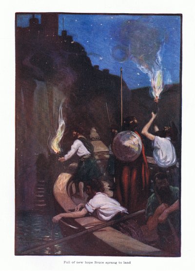 Lleno de nueva esperanza, Bruce saltó a la tierra de Joseph Ratcliffe Skelton