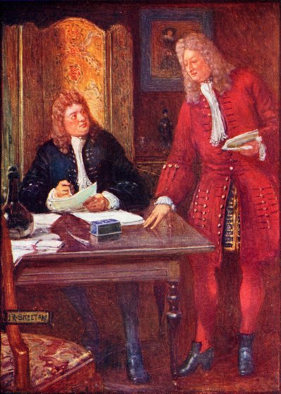 Joseph Addison y Richard Steele de Joseph Ratcliffe Skelton