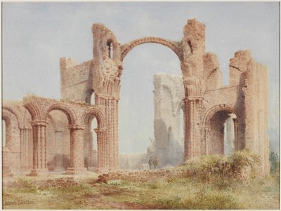 Ruinas del Priorato de Lindisfarne de Joseph Ratcliffe Skelton