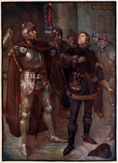 El Conde de Angus despojando de una cadena de oro a Robert Cochrane de Joseph Ratcliffe Skelton