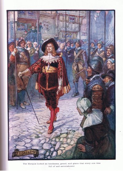 El marqués se veía tan apuesto, grandioso y grave, que todos estaban llenos de triste asombro de Joseph Ratcliffe Skelton