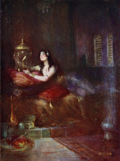 La sultana y su canario de Joseph Ratcliffe Skelton