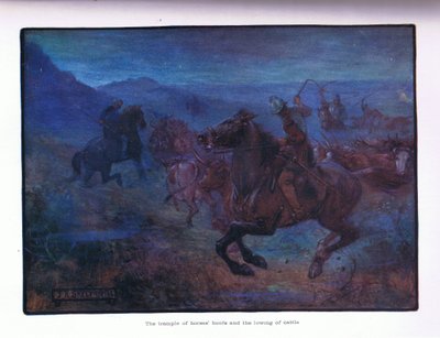 El trote de los cascos de los caballos y el mugido del ganado de Joseph Ratcliffe Skelton