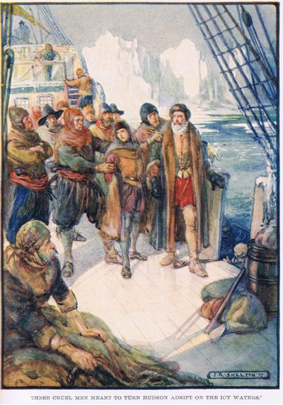 Esos hombres crueles querían dejar a Hudson a la deriva en el agua helada de Joseph Ratcliffe Skelton