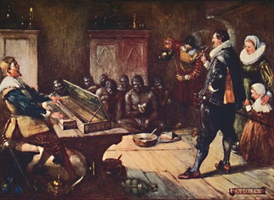 Van Riebeck entretiene a los hotentotes, 1909 de Joseph Ratcliffe Skelton