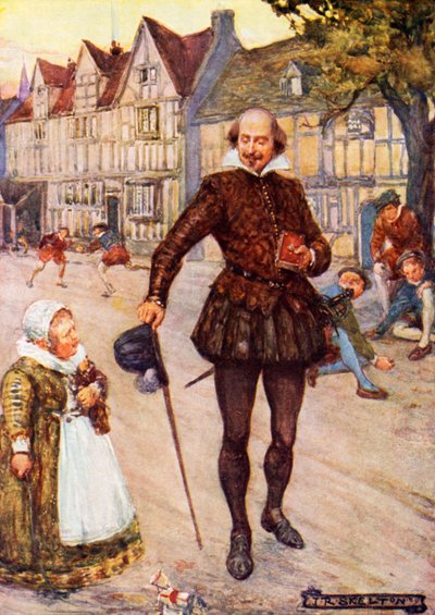 William Shakespeare en Stratford-upon-Avon de Joseph Ratcliffe Skelton