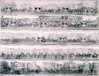 El progreso de la Reina Victoria por Londres, 1837 de Joseph Robins