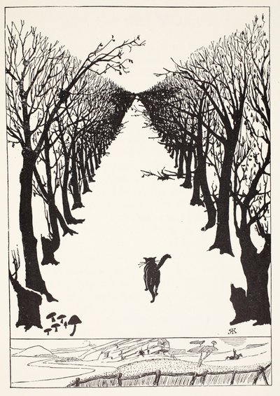 El gato que caminaba solo, ilustración de 