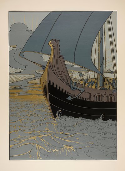 Ilustración. Los Nibelungos de Joseph Sattler