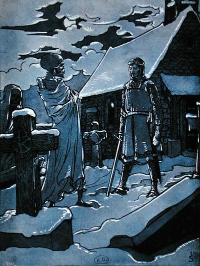 La ayuda de los muertos, ilustración de 