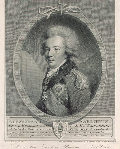 Retrato del Conde Alexander Lvovich Naryshkin de Joseph Saunders