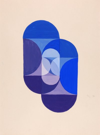 Key Blue (de la serie, la base matemática de las artes) de Joseph Schillinger