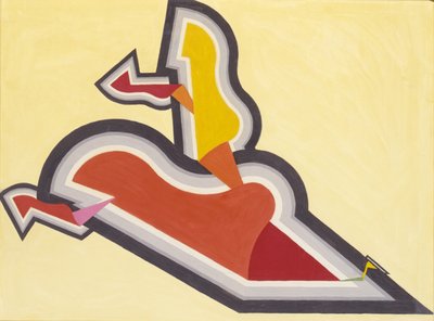 Estudio en ritmo: rojo y oro, ca. 1934 de Joseph Schillinger