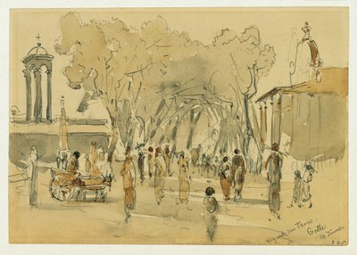 Camino a la puerta en Point de Galle en Ceilán (Sri Lanka) de Joseph Selleny