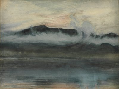 Coniston & Old Man (Acuarela) de Joseph Severn