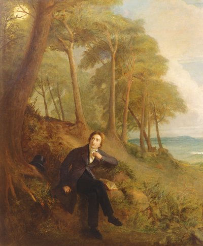Keats Escuchando al Ruiseñor en Hampstead Heath, 1845 de Joseph Severn