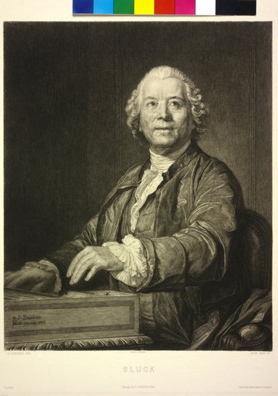 Gluck (grabado) de Joseph Siffred Duplessis