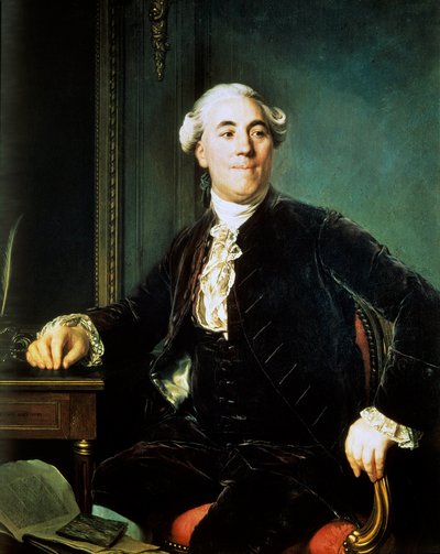 Retrato de Jacques Necker (1732-1804) Ministro de Finanzas bajo Luis XVI - Pintura de Joseph Siffred Duplessis (1725-1802) de Joseph Siffred Duplessis