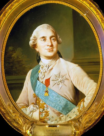 Retrato de Luis XVI (1754 - 1793) por Duplessis. de Joseph Siffred Duplessis