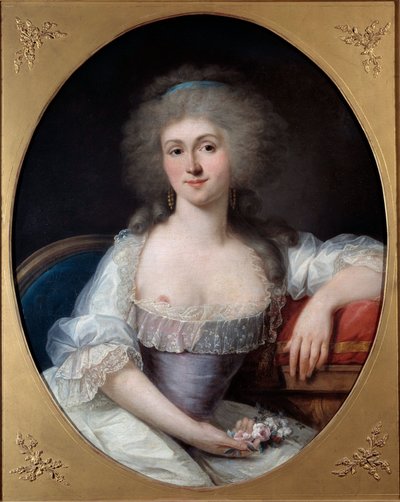Retrato de Marie Therese Louise de Savoie Carignan, Princesa de Lamballe de Joseph Siffred Duplessis