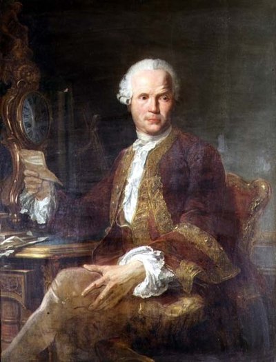 Retrato de un caballero con un abrigo color clarete de Joseph Siffred Duplessis