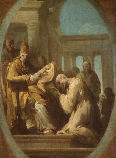 Ceremonia Papal No Identificada, 1744-48 de Joseph Siffred Duplessis