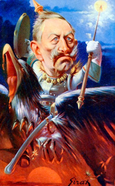 Kaiser Wilhelm II - caricatura por Sirat de Joseph Sirat