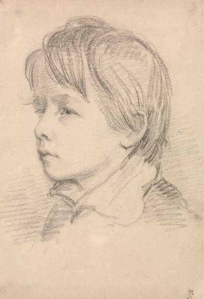 Boceto del hermano del artista, el capitán Michael Atwell Slater de Joseph Slater