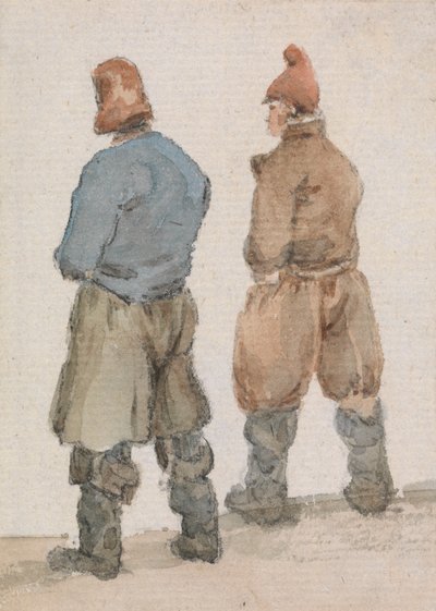Dos pescadores vistos desde atrás de Joseph Stannard