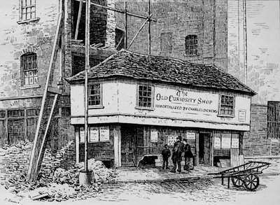 La Tienda de Antigüedades cerca de Lincolns Inn Fields, Londres, c. 1860 de Joseph Swain