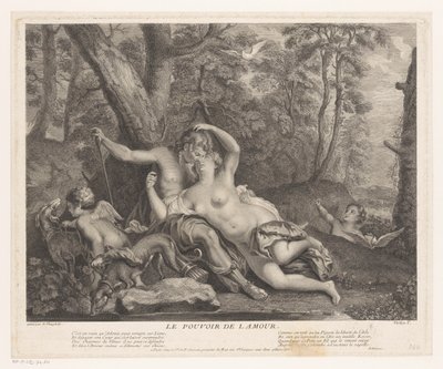 Paisaje con Venus y Adonis
Le pouvoir de L Amour (título en el objeto) de Joseph Vanloo