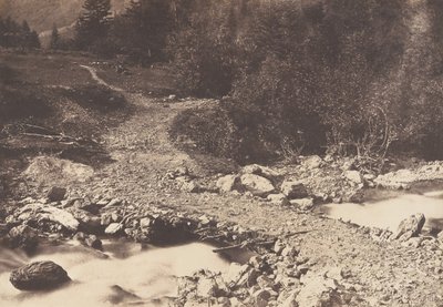 Puente de la pizarra tomado al regresar de la cascada de los parisinos, Luchon de Joseph Vigier