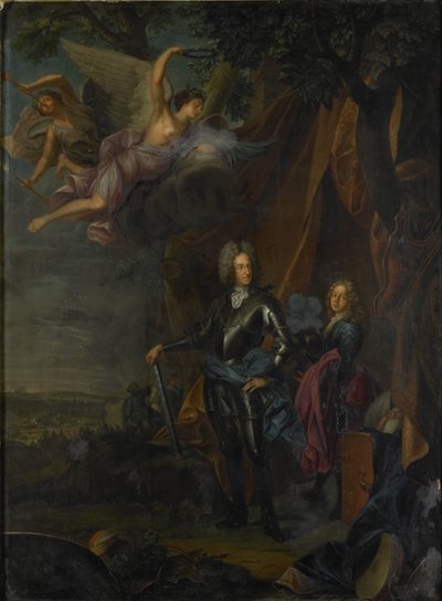 Retrato de Maximiliano II, elector de Baviera, en la batalla de Mohács contra los turcos de Joseph Vivien (copy after)