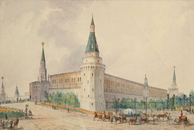 La Plaza de la Resurrección y el Jardín Alexander en Moscú de Joseph Vivien