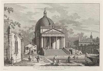 Prospetto della Chiesa di S. Simeone Appostolo, 1742 de Joseph Wagner