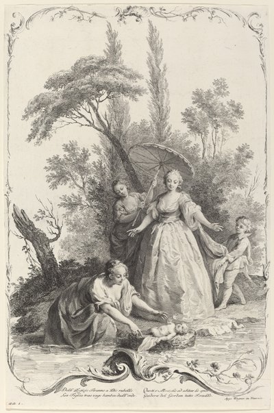 El hallazgo de Moisés de Joseph Wagner