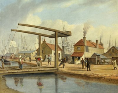 El Canal de Monmouthshire en Newport, 1800-1850 de Joseph Walter