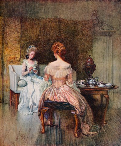 Un plato de Bohea en los días de los Georges, c1870 de Joseph Walter West