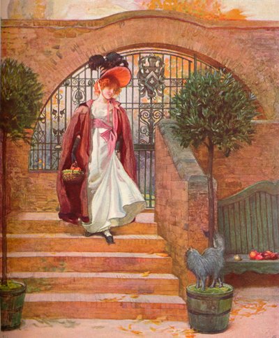 El Huerto, Harrow: La Puerta de Entrada y Escaleras, c. 1880-1903, 1903 de Joseph Walter West