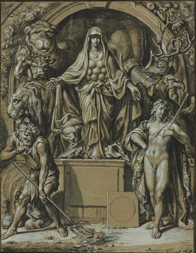 Diana de Éfeso como alegoría de la naturaleza de Joseph Werner