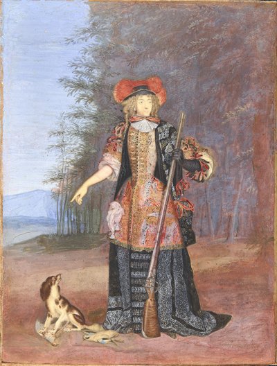 Retrato de Isabel Carlota, Princesa Palatina 1652-1722, Duquesa de Orleans, ca. 1671 de Joseph Werner
