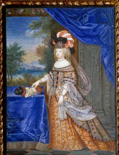 Retrato de María Teresa de Austria con traje polaco (1638 - 1683) Reina de Francia de Joseph Werner