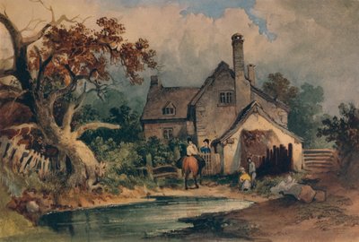 Una cabaña, c. 1852 de Joseph William Allen